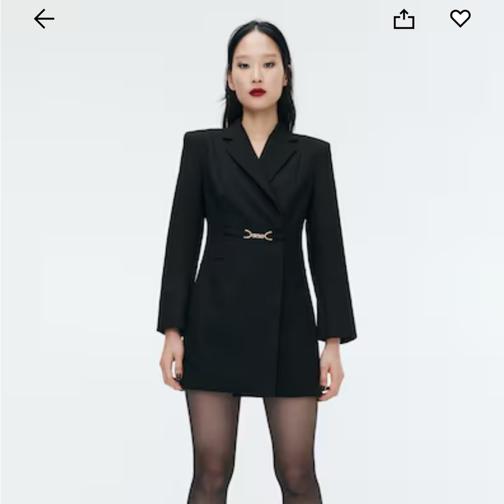 H&M Black Blazer Dress